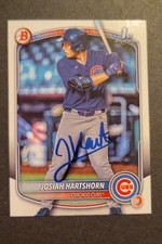 2025 Bowman Draft - Josiah Hartshorn #BD-21 on card AUTOGRAPH (RC)