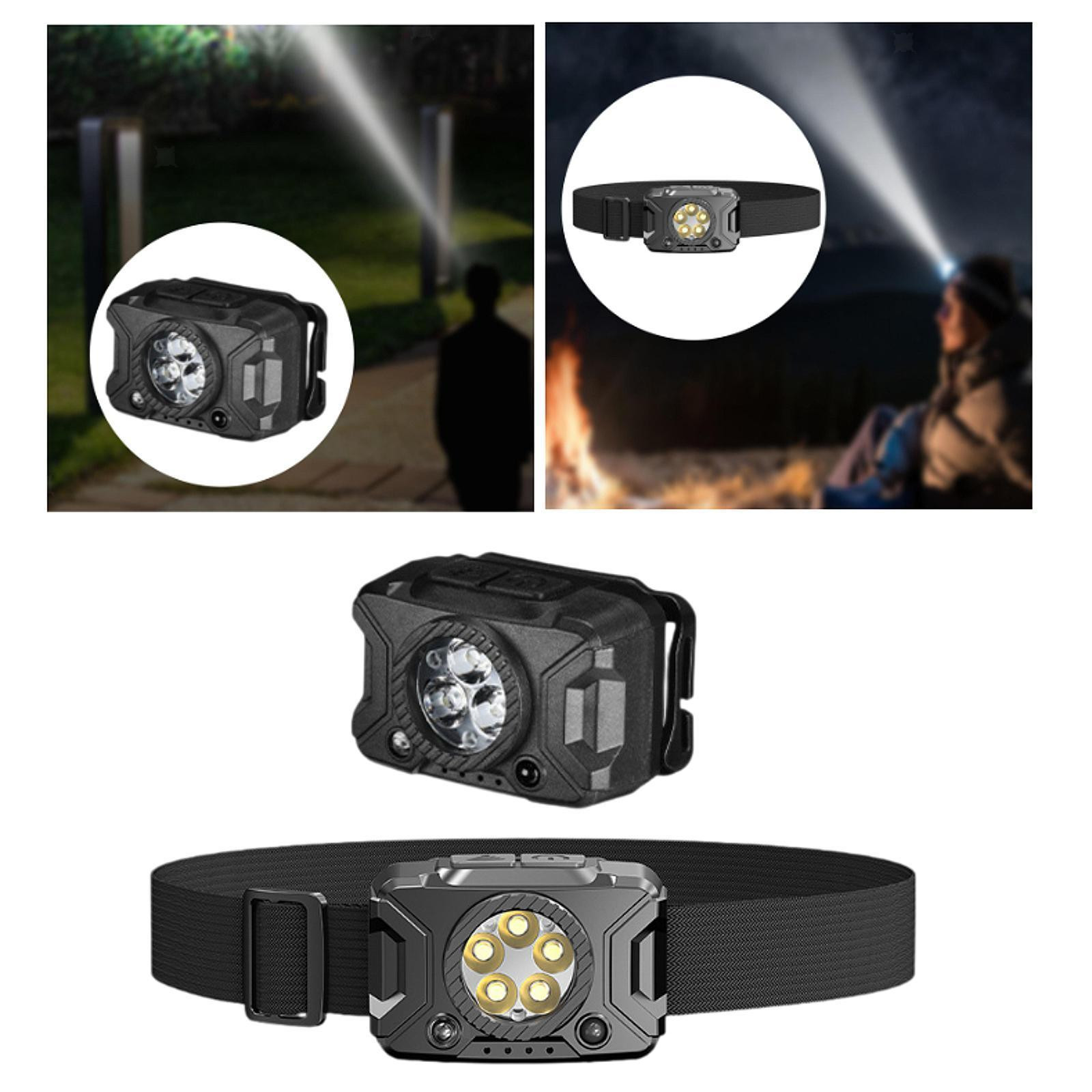 Rechargeable Headlight Flashlight for Adults Rechargeable Camping Accessories