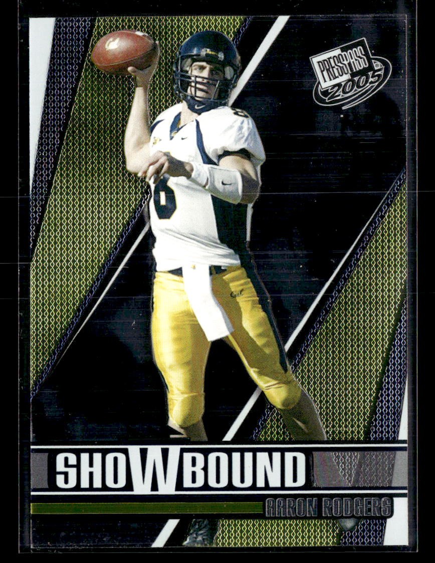 2005 Press Pass #SB 3 Aaron Rodgers Showbound RC Rookie