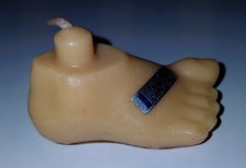 Vintage GE General Electric 1 Foot Candle Advertising Novelty Promo Wax Foot