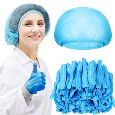 500 Pcs Disposable Bouffant Caps Bulk Disposable Cap for Hair Elastic Dust Ha...