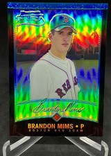 2001 Bowman Chrome Brandon Mims #162 RC Red Sox Refractor
