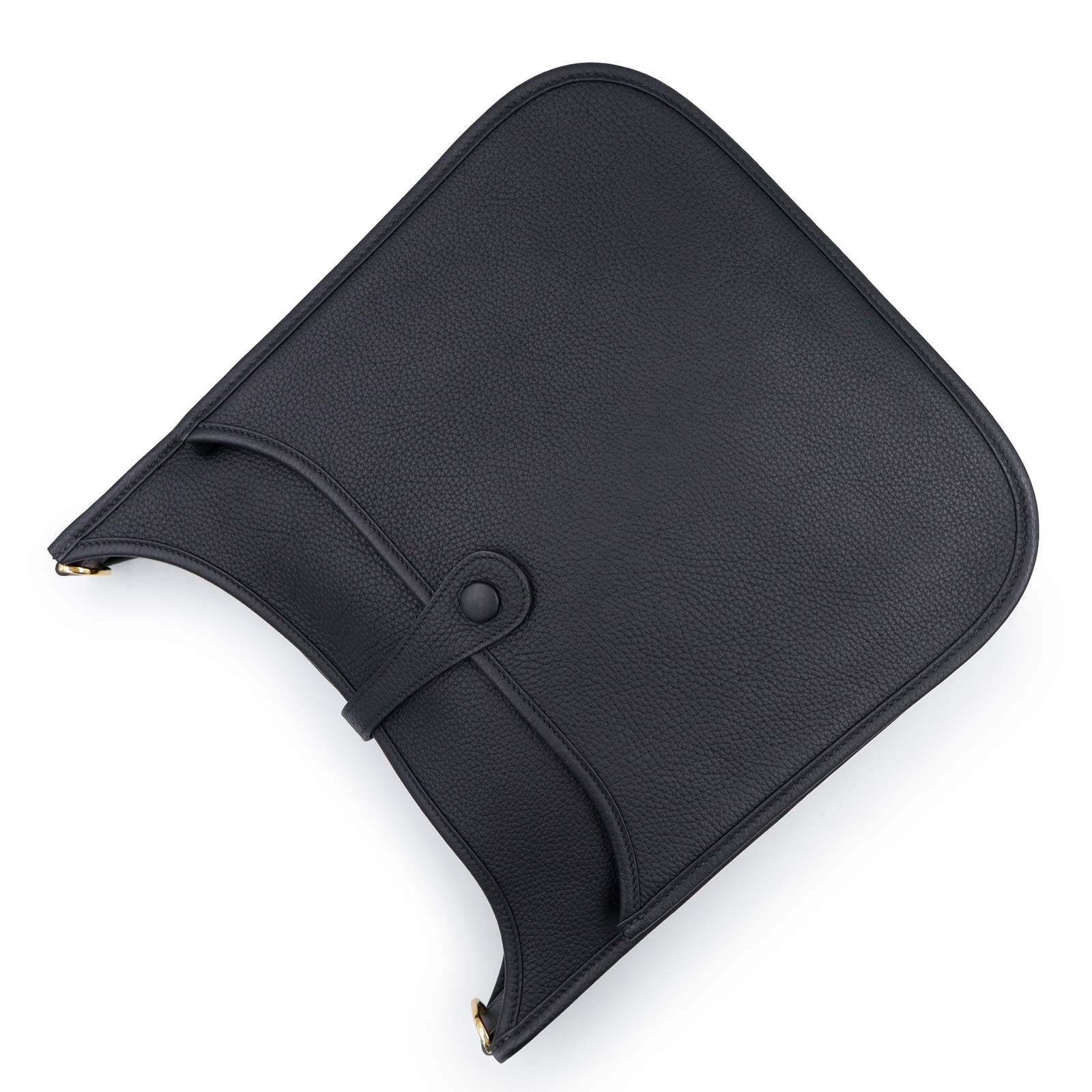 HERMES Evelyne 3 PM small model 29 Taurillon Clemence leather Noir Shoulder Bag — image 6