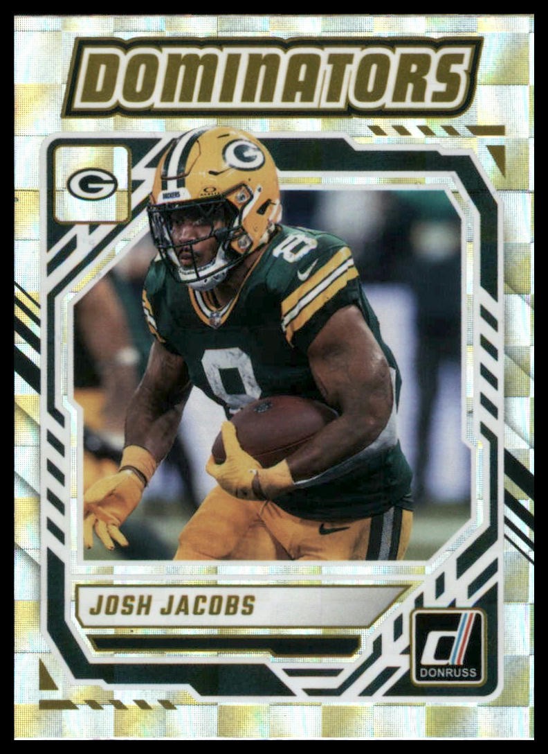 2025 Donruss #DOM-JJS Josh Jacobs Dominators