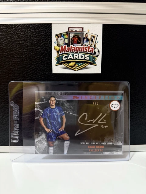 Sam Kerr 2024/25 Topps Inception UEFA UCC Silver Signings on-card Auto /5