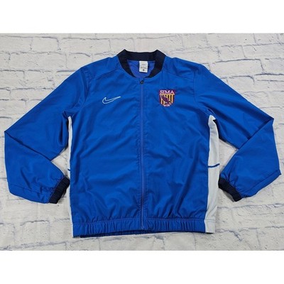 Montverde Academy SIMA Soccer Nike Jacket Mens L Blue Dri-FIT Zip Mesh Track