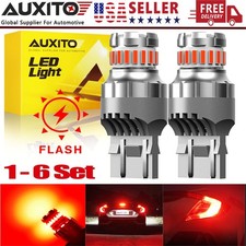 Auxito 7443 Led Strobe Blinking Flashing Brake Light Bulbs Safety Warning 2-12pc Auxito 7443 Led Strobe Blinking Flashing Brake Light Bulbs Safety Warning 2-12pc