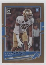 2020 Panini Donruss Optic Rookies Bronze Prizm Julian Okwara #144 0nl0