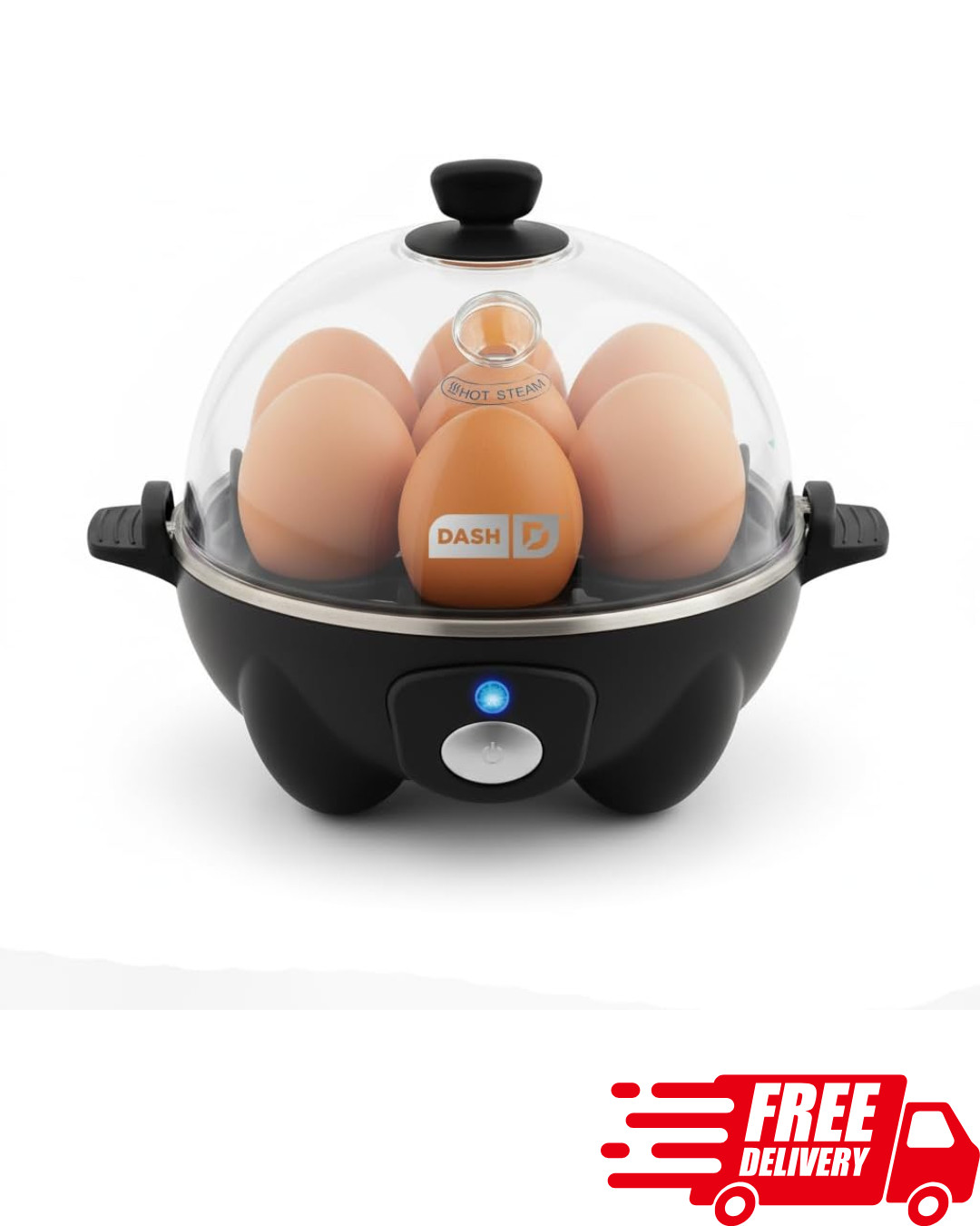 Electric Egg Cooker - Rapid Hard Boiled, Poached, Scrambled & Omelet Maker