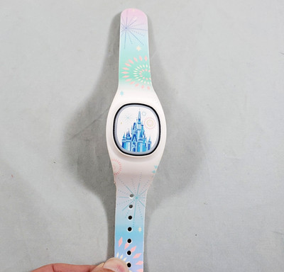 Disney Magic Band+ Pastel Cinderella Castle Child Collectible Souvenir Used READ