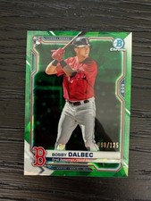 2021 Bowman Chrome Sapphire Green #1 Red Sox Bobby Dalbec /125