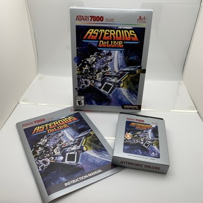 Atari 2600+ 7800 Asteroids Deluxe Video Game 2024 Release - Complete In Box
