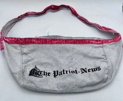 Vtg 1980's Paper Boy Newspaper Bag Canvas The Patriot News