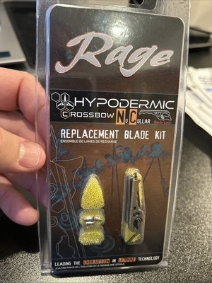 Rage Replacement Blades Kit for 100/125gr Hypodermic NC Broadheads - R38205