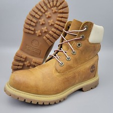 Timberland 6-Inch Premium Womens Size 6M Wheat Outdoor Leather Waterproof Boots