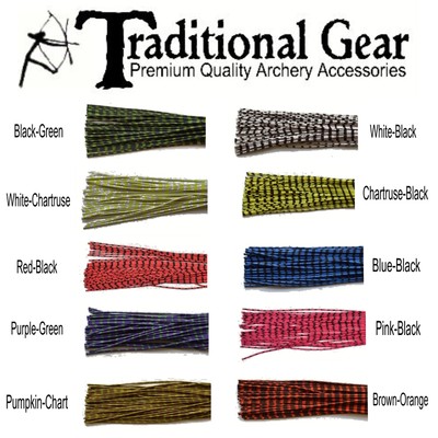 Archery ZEBRA WHISKER RUBBER BOWSTRING BOW STRING SILENCERS 4 Pc. Pack - 2 PAIR