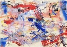 SALVATORE MAGAZZINI: "Informale", Olio/Pezzo Unico, Firmato con Autentica. RARO!