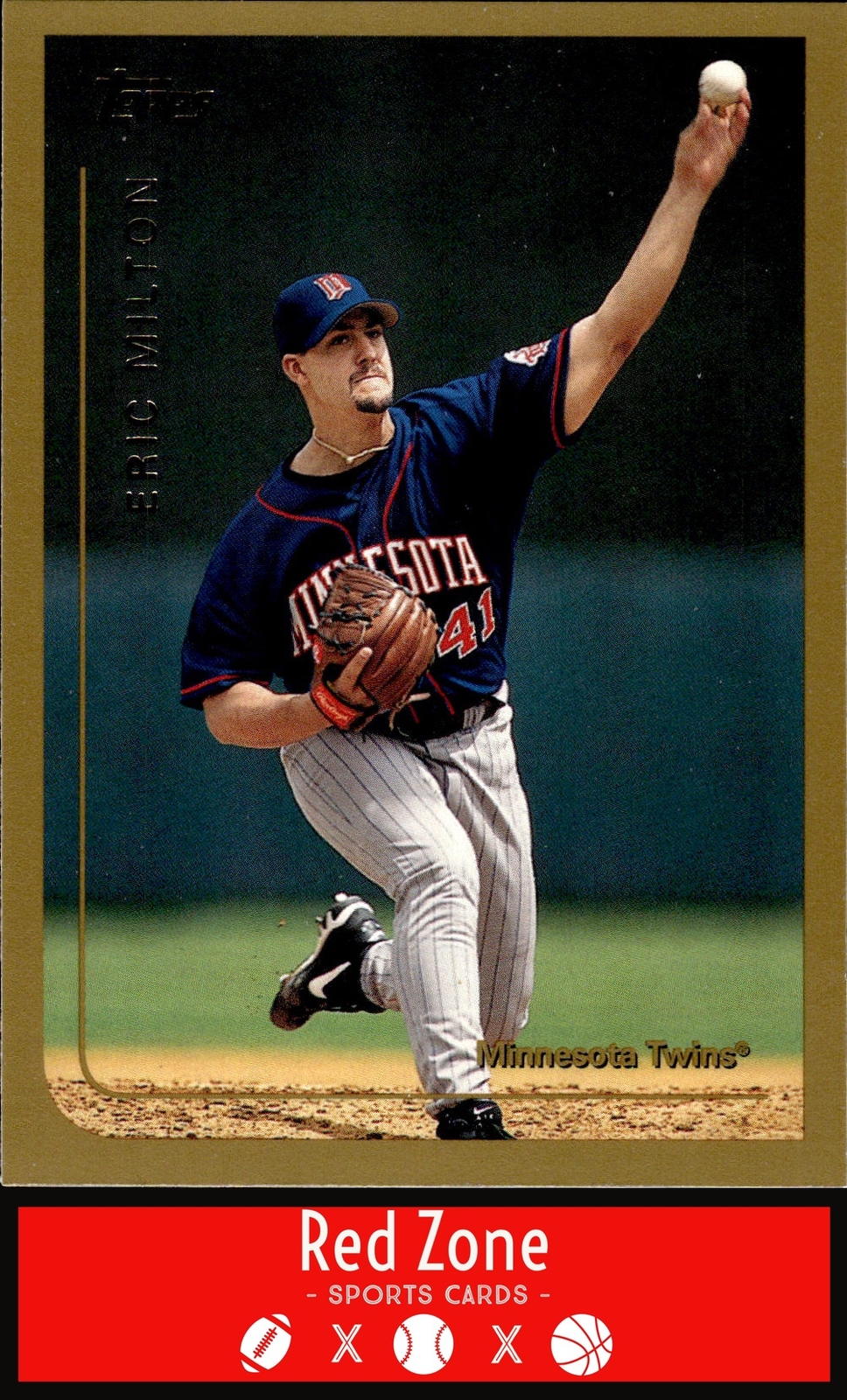 1999 Topps - #156 Eric Milton NM Set Break.