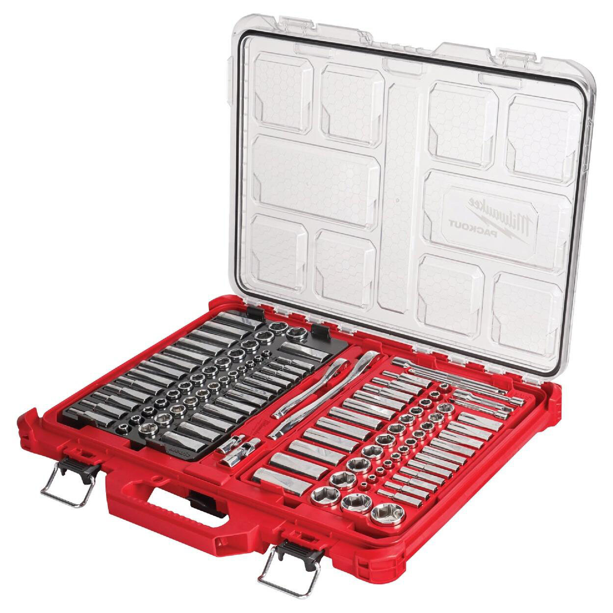 Milwaukee 38 дюйма 14 дюйма Набор механических инструментов с храповиком и торцевыми головками SAEMetric 60290₽