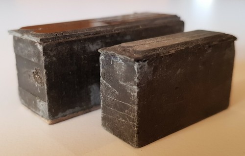 2x DDR Klischee VEB Buchgestaltung Naumburg Druckplatte Druckstempel #022 - Bild 5 von 7