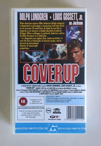 Cover Up VHS PAL Video Dolph Lundgren Louis Gossett Jnr. - Picture 3 of 4