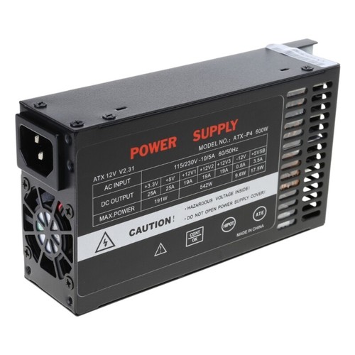 110-264V 600W Full Modulars Power Supply Unit for Gaming PC Flexs ATXs 1U - Afbeelding 6 van 8