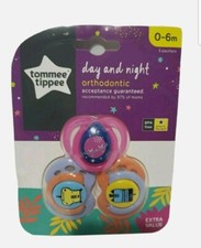 Tommee Tippee 0-6 months 2 Day  1 Night Glow in the Dark Pacifier BPA Free