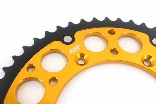 KKE Front Rear Brake Discs 51T Sprocket For SUZUKI RMZ250 2007-2018 RMZ450 Gold - Picture 4 of 9