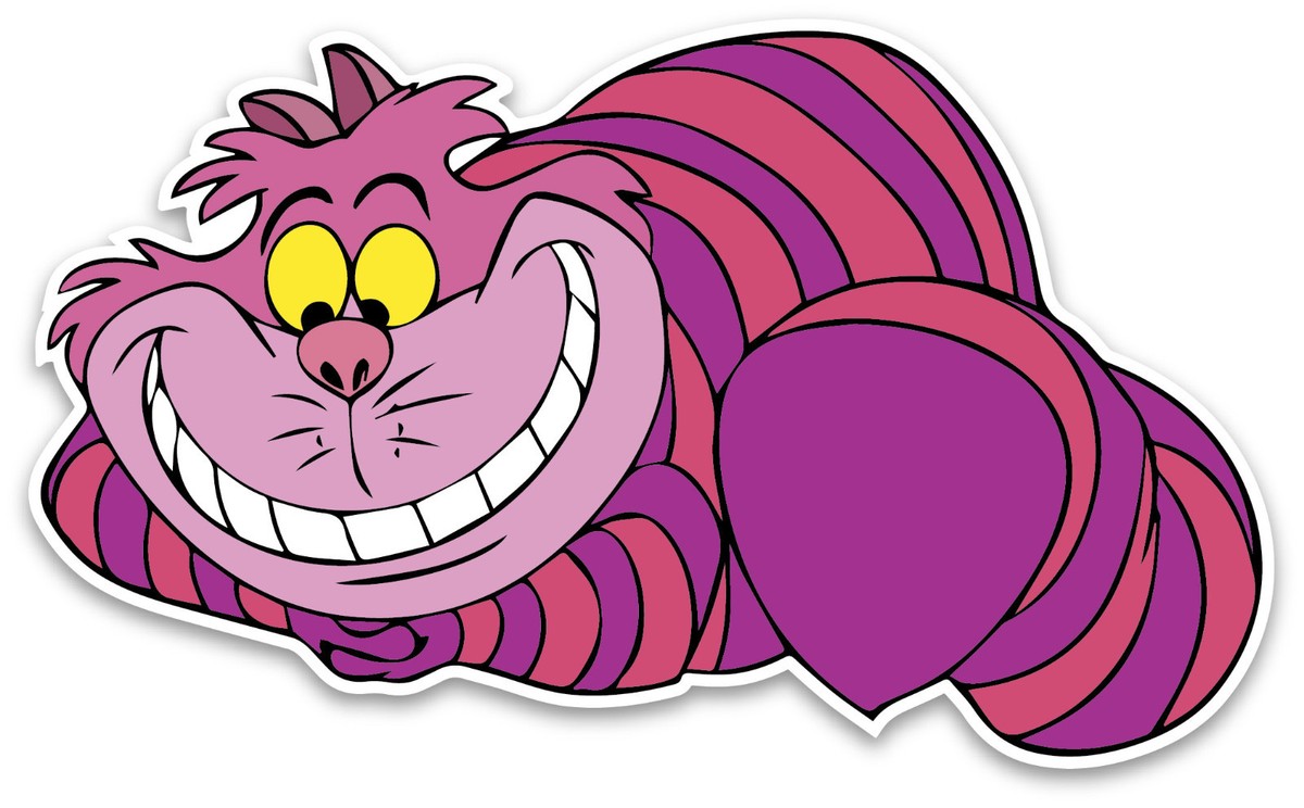 The Cheshire cat Alice in wonderland cartoon sticker decal 5