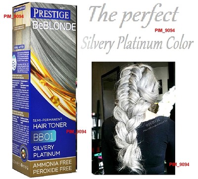 Prestige Beblonde Silvery Platinum Semi Permanent Hair Toner Bb01