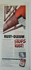 1954 Rust-oleum rust preventive paint stops rust vintage ad
