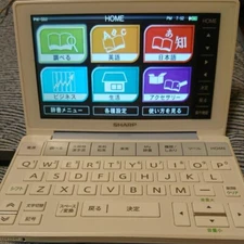 SHARP Electronic Dictionary Brain PW-SB2-A Color Blue Learn Japanese Used