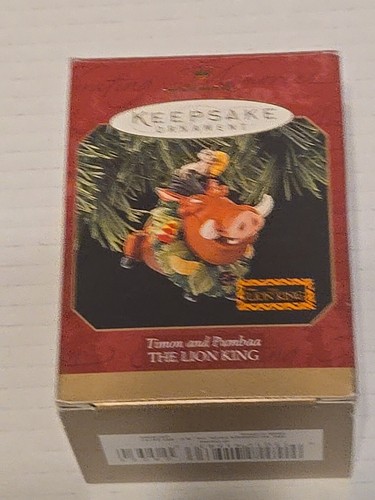 Hallmark Keepsake Christmas Ornament 1997 TIMON AND PUMBAA The Lion King w/ Box - Picture 9 of 11