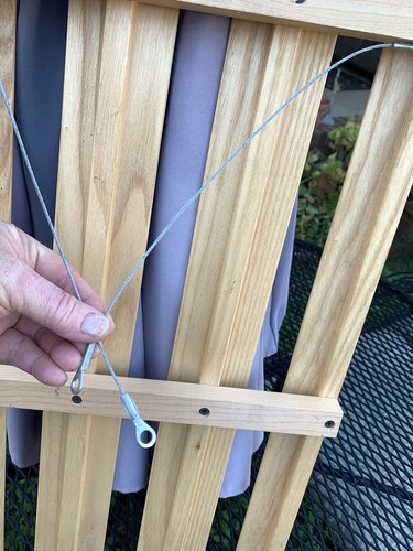 Estante de víspera de madera colgante ajustable rústico de 4 secciones - Imagen 2 de 5