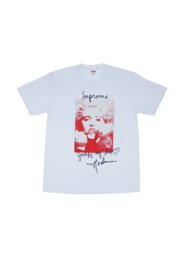 18AW シュプリーム マドンナ Tシャツ ホワイト S SUPREME MADONNA TEE 