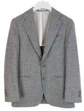 SUITSUPPLY Havana Jetted HL Slim Blazer Men's UK 34 3 Roll 2 Wool Melange