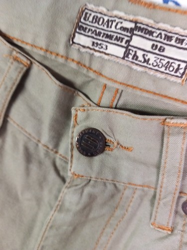U. BOAT WORKING FOR UTILITY MADE IN ITALY PANTALONI COTONE ROBUSTO VINTAGE TG 33 - Picture 5 of 17