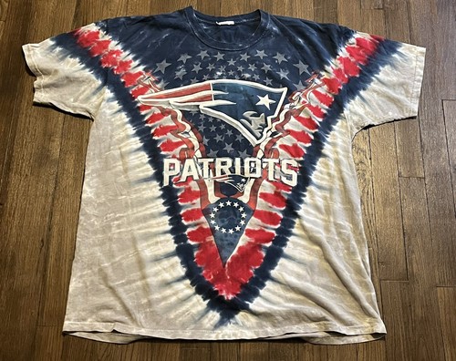 Vintage New England Patriots Tie Dye Shirt 2XL