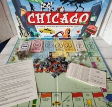 Monopoly Chicago in a Box REPLACEMENT PIECES Money Board Deeds