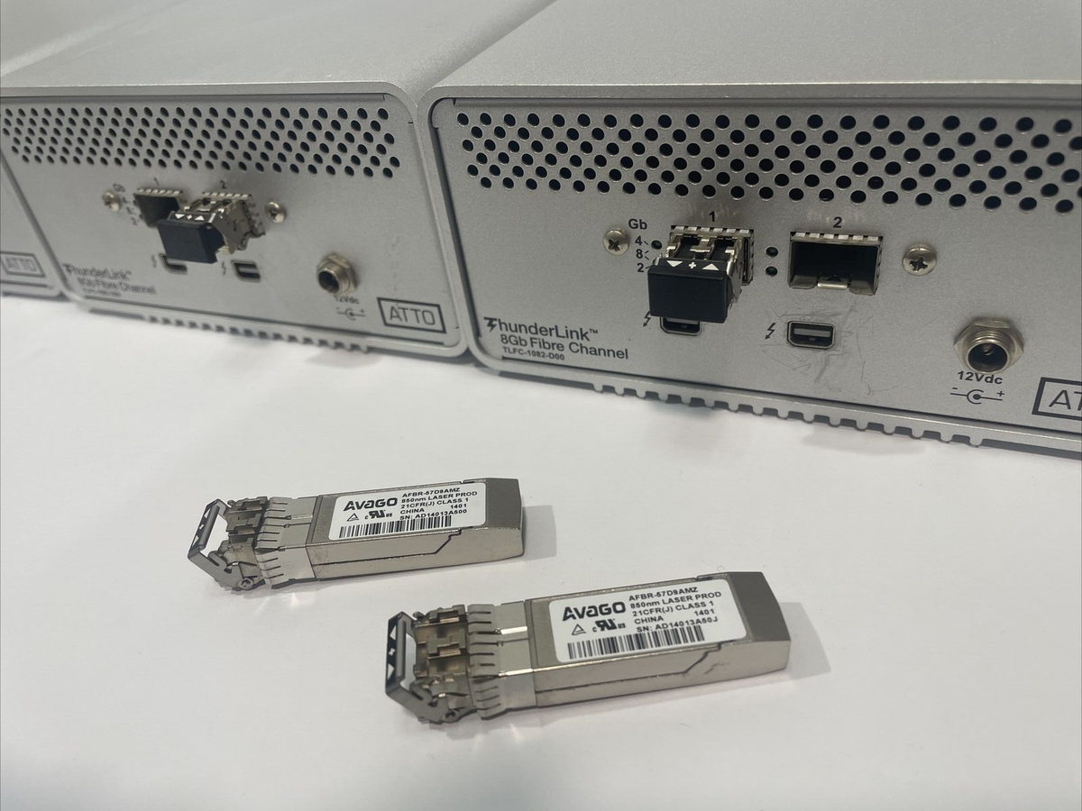 Lot of 3 ATTO Thunderlink TLFC-1082-D00 Dual Thunderbolt 8GB Fibre