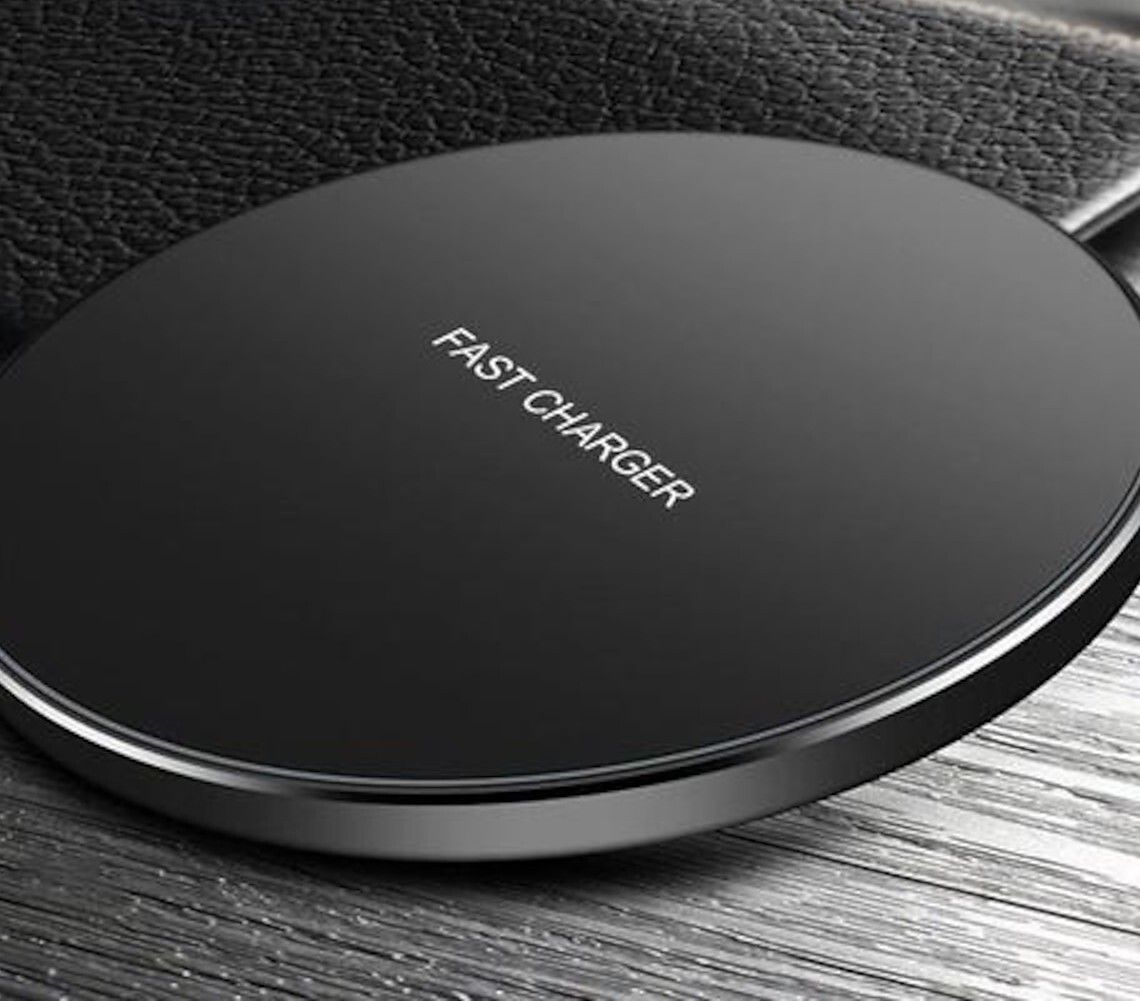 Batterie externe induction haut de gamme chargeur rapide en aluminium brossé