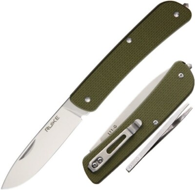RUIKE L11 Large Folder Tools Folding Knife 3.25'' 12C27 Steel Blade G10 Handle