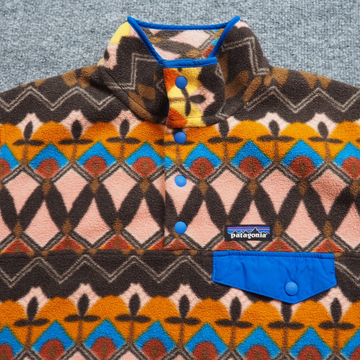 Patagonia Synchilla Women's Small Champions Big Anthos Pink Snap T