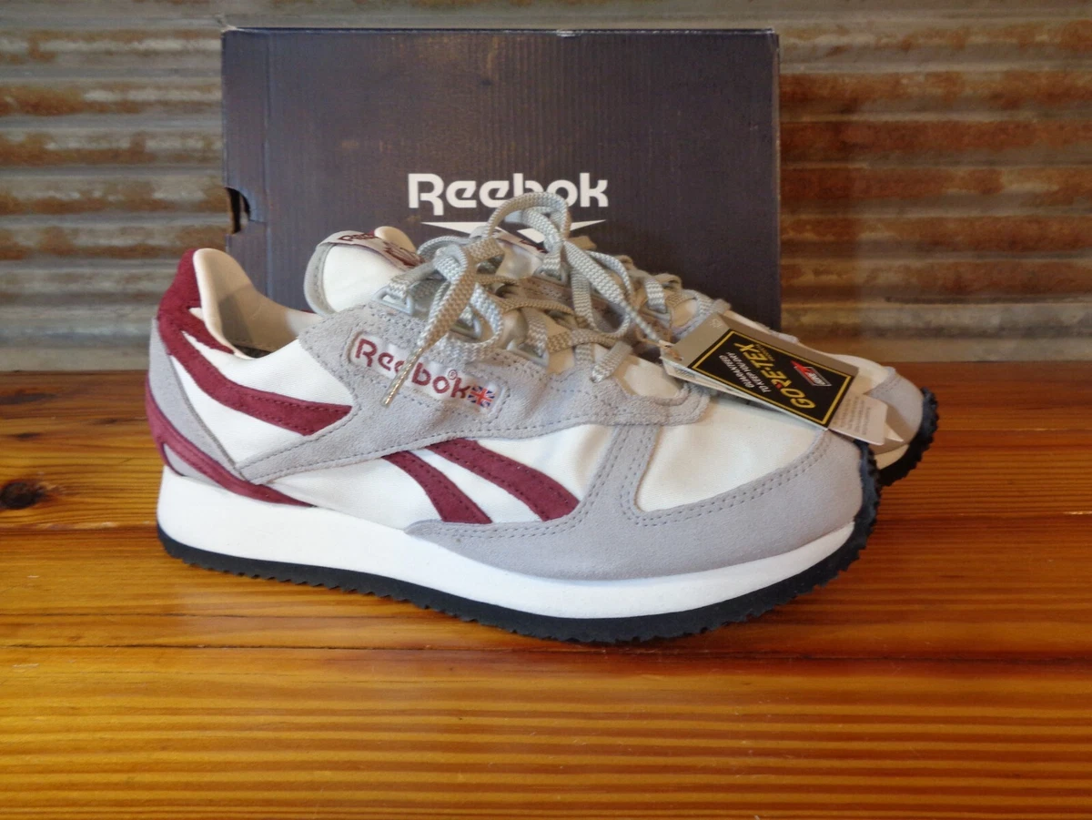 Burgundy reebok classics sale