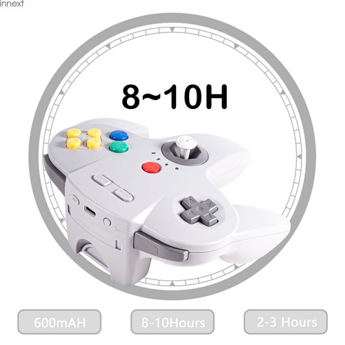 For N64 Nintendo 64 Switch PC Mac Wireless Controller Gamepad Joystick 2.4 G - Picture 12 of 15