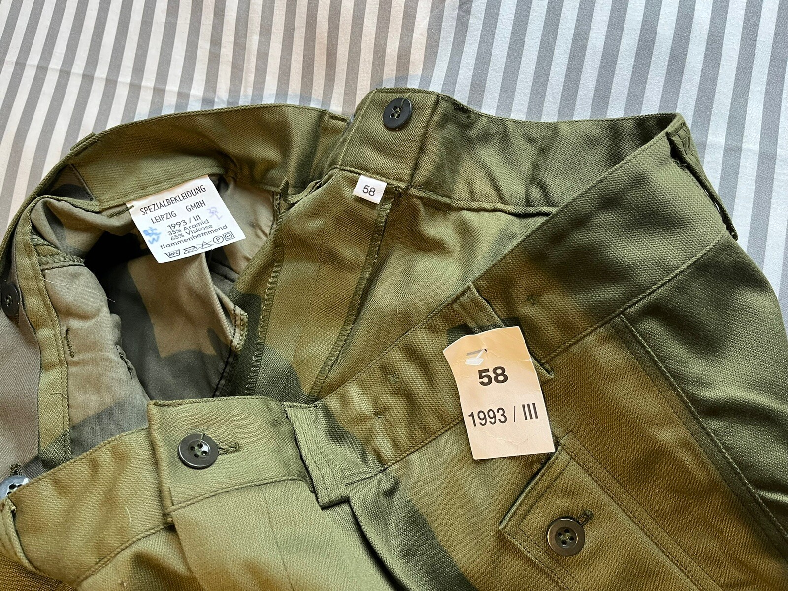 New Old Stock German Army Issue Special Forces FR Moleskin Combat