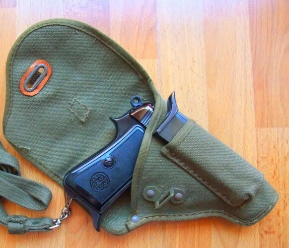 WW2 WWII Vintage Italian Beretta 1935 1934 Pistol Leather Holster