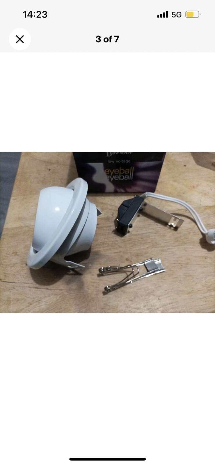 50 X BOWMAN WHITE Low Voltage Eyeball Fixed & Tilt DownLight BOW