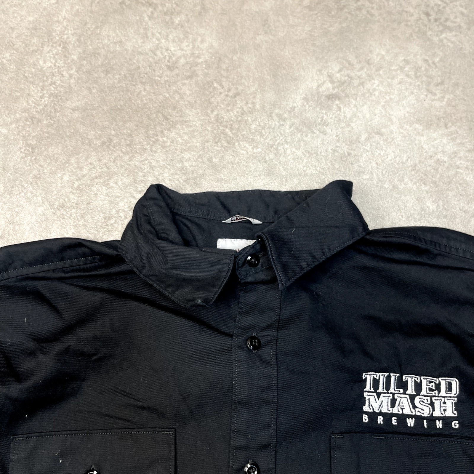 Carhartt Double Pocket Shirt Mens 2XL Short Sleeve Button Up Top, Black image 7