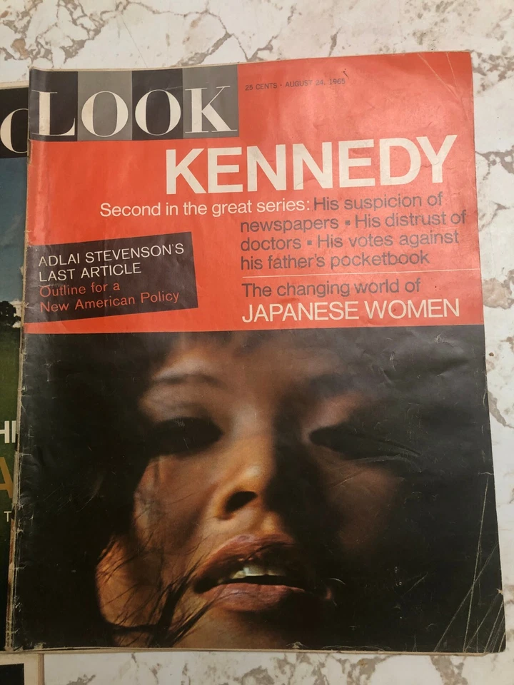 4 Vintage 1960's Look Magazines-Old Advertisements, JFK Kenedy's AWESOME!! - Image 2 of 4